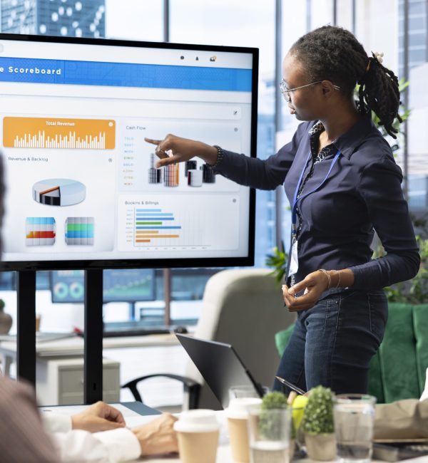 advisory board members and team leaders gathering to review project outcomes